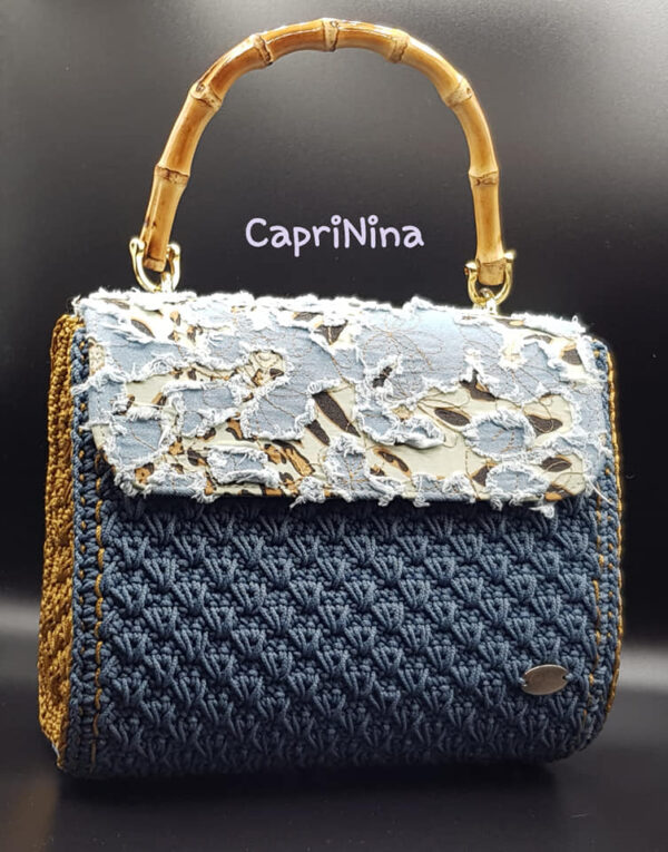 Patella denim crackers chiaro manico - immagine 2
