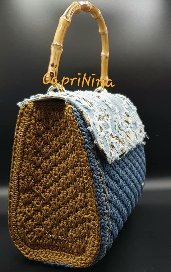 Patella denim crackers chiaro manico - immagine 3