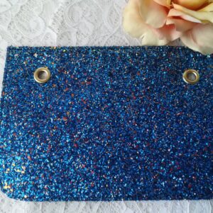 Patella glitter blu