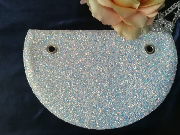 Patella glitter bianco T