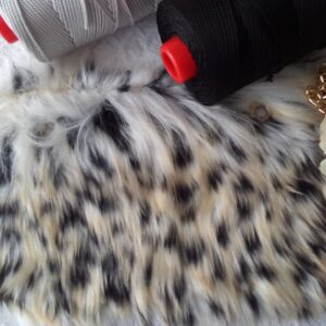 Patella ecopelliccia imitazione lince