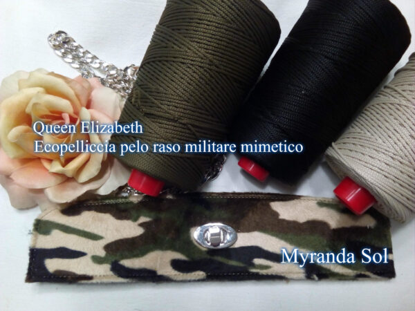 Queen Elizabeth ecopelliccia mimetico
