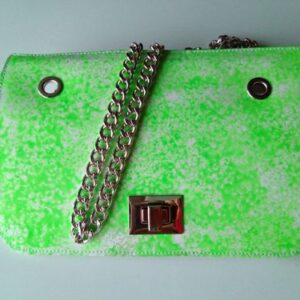 Patella pelle verde fluo