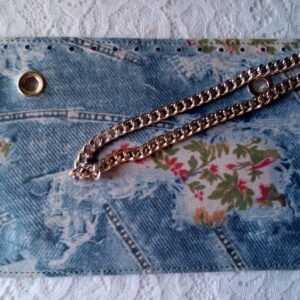 Patella denim jeans fiori