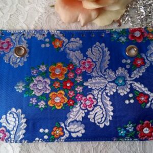Patella broccato Valencia blue royal