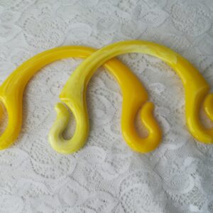 Manici pipoca giallo marmorizzato