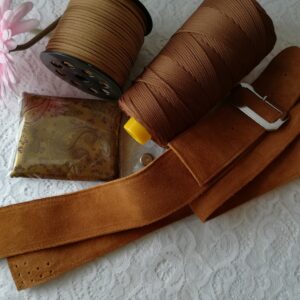Country bag - pelle camoscio - cuoio