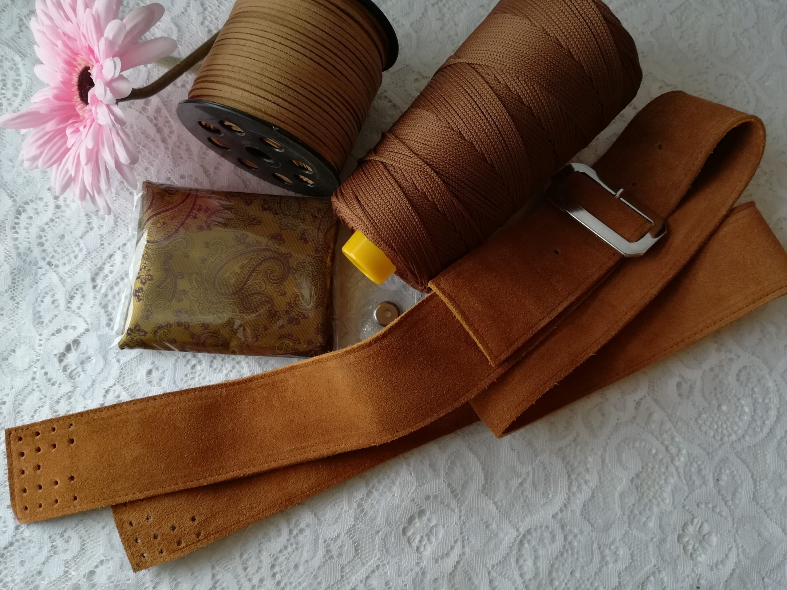 Country bag - pelle camoscio - cuoio