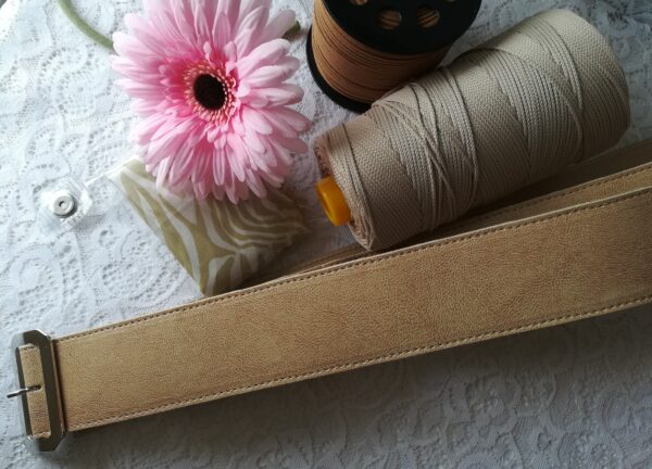 Country bag - ecopelle beige sfumato