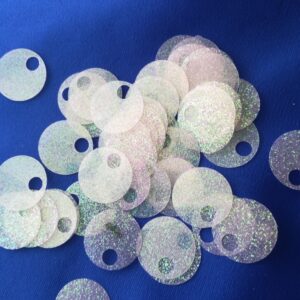 Paillettes bianco glitterato