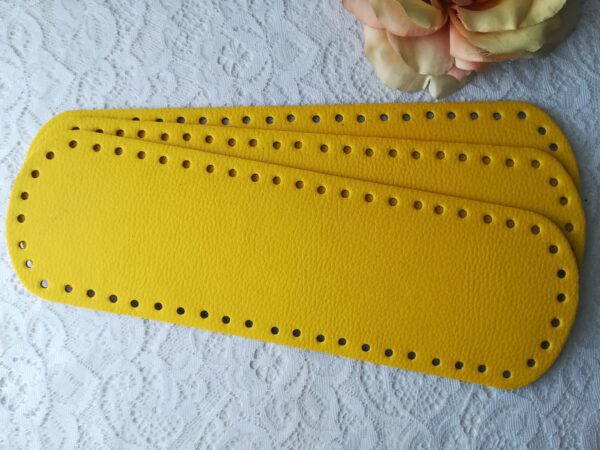 Fondo ecopelle giallo
