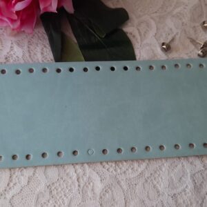 Fondo ecopelle azzurro