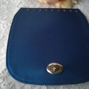 Patella raso seta blu