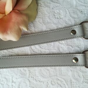 Manici ecopelle con anello grigio