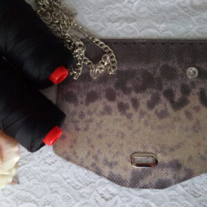 Patella Pop pelle nero, grigio argento