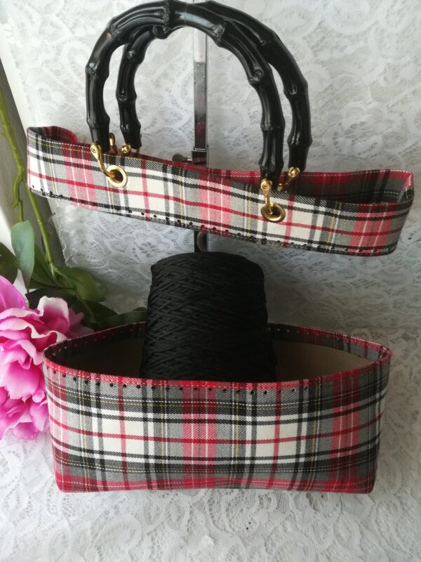 Kit Tartan Plus rosso e bianco - immagine 3