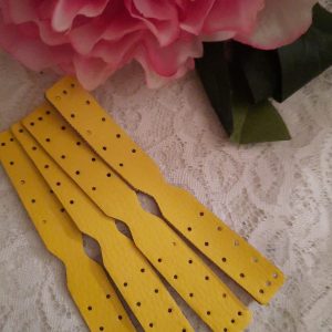 Papillon ecopelle giallo