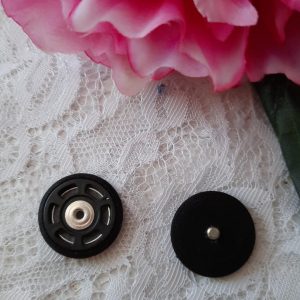 Bottone automatico a pressione - nero