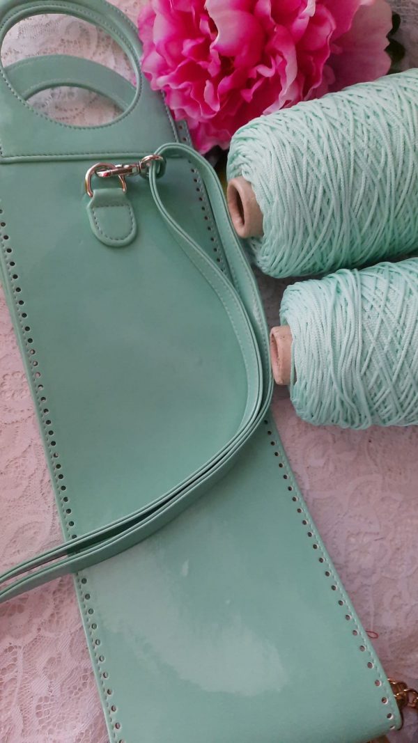 Shopper Myranda - ecopelle vernice tiffany
