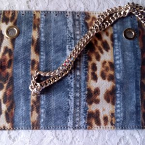 Patella denim jeans maculato
