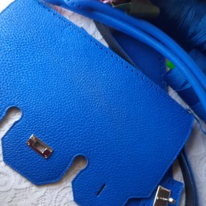 La Birkin - pelle blue royal
