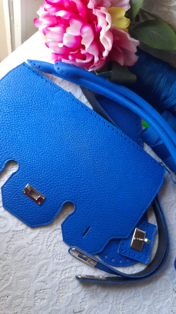 La Birkin - pelle blue royal