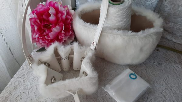 Winter love - imitazione visone bordeaux + pelle - immagine 5