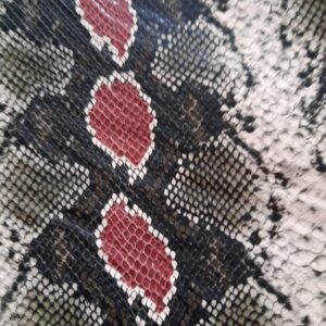 Shopper Myranda - ecopelle stampa pitone beige-ruggine
