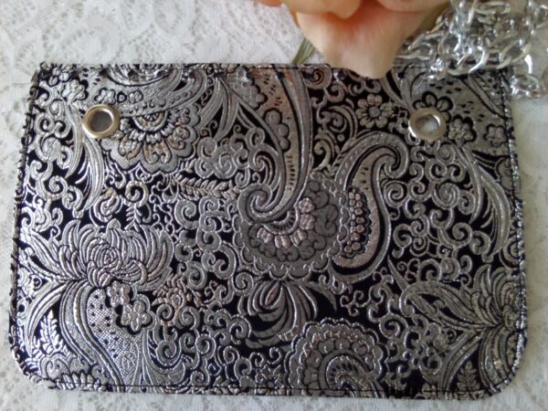 Patella broccato liberty argento