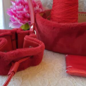 Winter love - imitazione castoro rosso + ecopelle