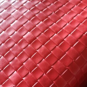 Shopper Myranda - ecopelle stampa intreccio rosso