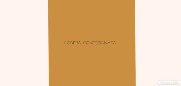 x - Fodera confezionata raso - caramello