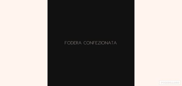 x - Fodera confezionata raso - nero