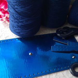 Pipoca bag - kit blu metallizzato