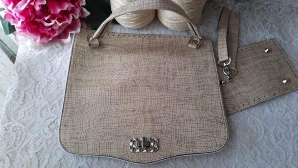 Barcellona, il kit - pelle beige e marrone righe