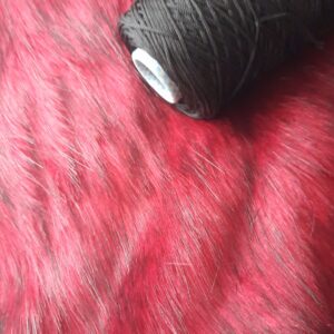 Winter love - imitazione visone rosso + pelle