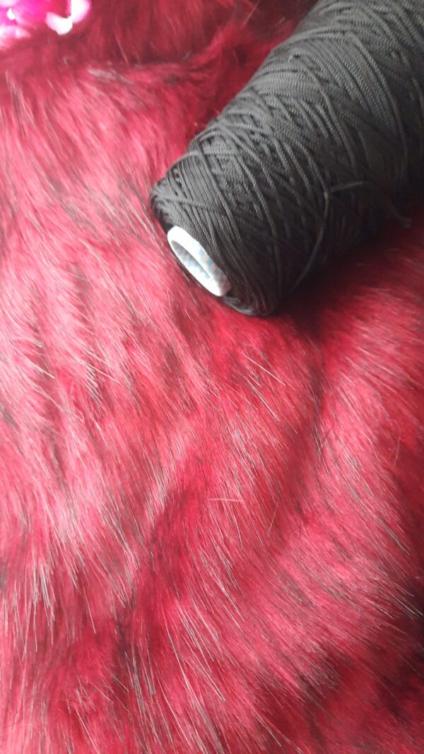Winter love - imitazione visone rosso + pelle