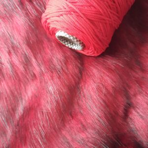 Winter love - imitazione visone rosso + pelle