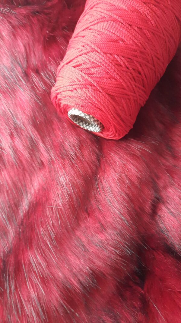 Winter love - imitazione visone rosso + pelle